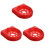 3Pièces Support Extincteur ABS Rouge Fixation Murale 4