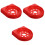 3Pièces Support Extincteur ABS Rouge Fixation Murale 5