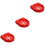 3Pièces Support Extincteur ABS Rouge Fixation Murale 7
