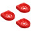 3Pièces Support Extincteur ABS Rouge Fixation Murale 8