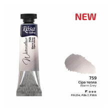 Rosa Gallery Warm Grey Watercolour Paint Tube - 10ml, Artist Quality