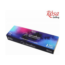 Rosa Gallery Watercolour Tubes Set - 14 x 10ml in Wooden Box, Artist-Grade Paints for Professional Use