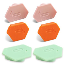 6 Pcs Magnetic Seam Guide for Sewing Machine, Multi Polygonal Hemmer Guide with Scale, Universal Sewing Supplies