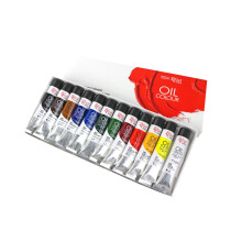 Rosa Gallery Oil Paint Set - 12 x 20ml Tubes, Rich, Professional-Grade Colours