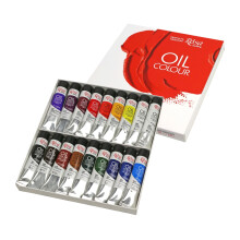 Rosa Gallery Oil Paint Set - 18 x 20ml Tubes, Rich, Professional-Grade Colours