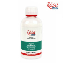 Rosa Studio Acrylic Matte Varnish 250ml - Water-Based, Quick-Drying, Non-Yellowing Protective Matte Finish