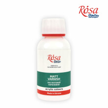 Rosa Studio Acrylic Matte Varnish 125ml - Water-Based, Quick-Drying, Non-Yellowing Protective Matte Finish