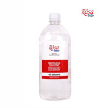 Rosa Studio Odorless Solvent 500ml - Dearomatized Mineral Spirit for Oil Paint Thinning & Brush Cleaning