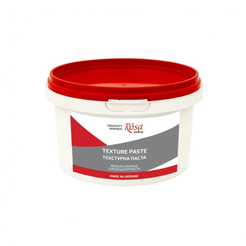 Rosa Gallery Coarse-Grain Texture Paste 280ml - Acrylic Modeling Paste for Gritty Pebbled Reliefs, Flexible & Crack-Resistant