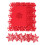 24Pièces Ensembles De Table Rouge Feutre Protection Chauffe Pour Décor Noël 2