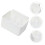 Vit plastkylskåp förvaringslåda för kök, 1-pack 3