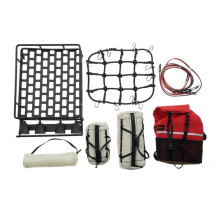 Storage Bag Luggage Rack Handbag Sleeping Bag Luggage Net Linght Decoration for 1/10 1/12 1/14 RC Crawler Car