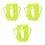 3Pièces Capuchons Silicone Vert Protection Bébé - 4