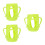 3Pièces Capuchons Silicone Vert Protection Bébé - 9