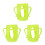 3Pièces Capuchons Silicone Vert Protection Bébé - 10
