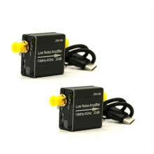 Lot de 2 Modules de Préamplificateur de Puissance RF LNA 100 KHz-6 GHz/10 GHz, Gain Élevé 20 DB, Amplificateur à Faible Bruit ZK06-BM