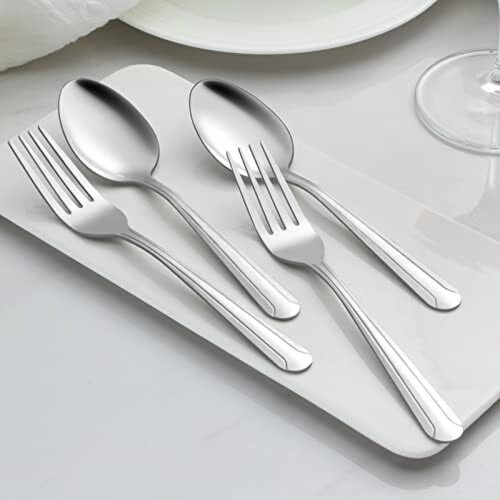 24-Piece Stainless Steel Dinner Spoons 1
