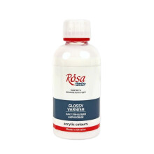 Rosa Studio Acrylic Gloss Varnish 125ml - Water-Based, Quick-Drying, Non-Yellowing Protective Gloss Finish