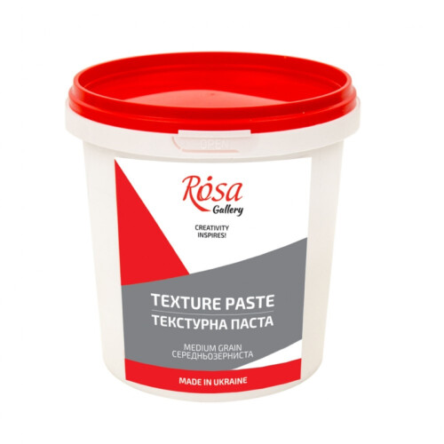 Rosa Gallery Coarse-Grain Texture Paste 500ml - Acrylic Modeling Paste for Gritty Pebbled Reliefs, Flexible & Crack-Resistant