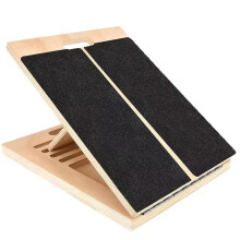 Tabla Inclinada de Madera Ajustable para Estirar Pantorrillas y Tobillos, Ideal para Gimnasio en Casa, Yoga, Entrenamiento de Equilibrio, Equipo de