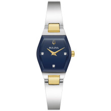 Bulova Women Analog Japanese Quartz Watch with Stainless Steel Strap 98P218