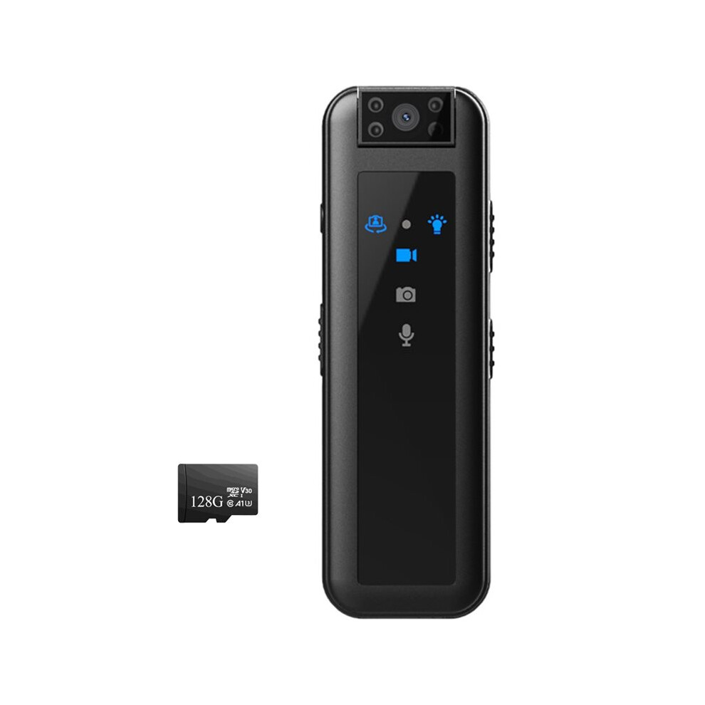 Photos - Other Photo Accessory Small Motion Camera HD1080P Law Enforcement Recorder Infrared Night Vision Digital Video Recorder Back Clip with 128GB