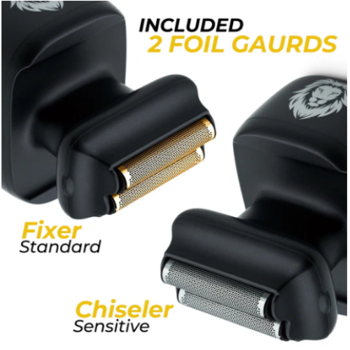 One Lion Silver PRO Foil shaver Two foil options 2