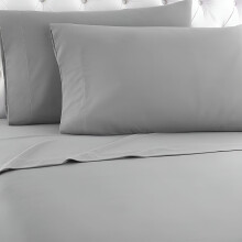Ensemble de draps en flanelle de coton 160 g/m² (4 pièces) AUQ, format Queen, poches profondes