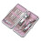 Conjunto de manicure e pedicure de 12 peças com estojo de couro 3