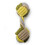 HugglePets HugglePets Tiny Tails Dumbell Teether Puppy Toy 1
