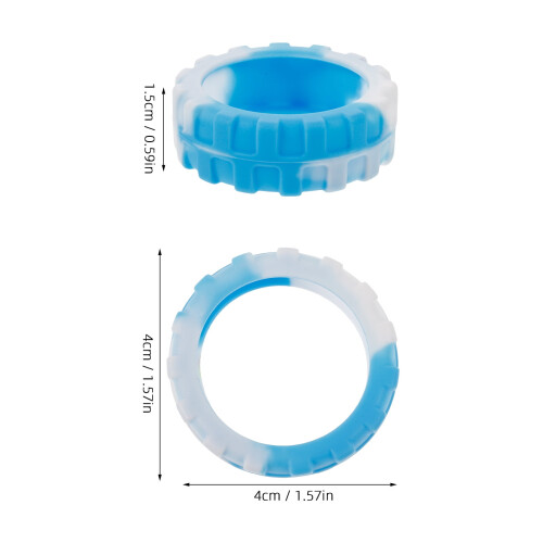 FRCOLOR4Pcs Αξεσουάρ Αποσκευών Προστατευτικό Κάλυμμα Τροχού Ταξιδιού 4.00X4.00X1.50CM 1