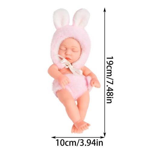 Mini bonecas de bebê de 7,5 polegadas, realistas e com roupinhas. Lindos bebês pequeninos para presentear em aniversários e chás de bebê. 1