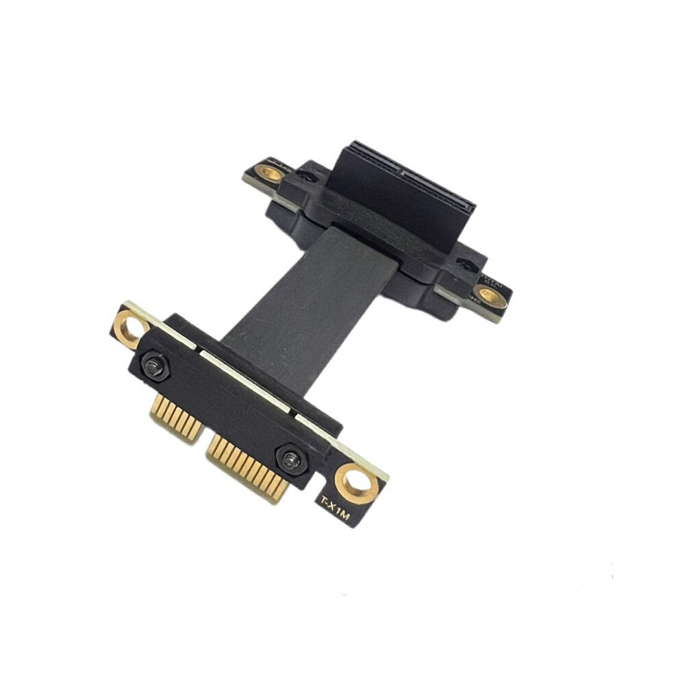 Pcie3.0 X1 To X1 Riser Cable Dual 90 Degree Right Angle Extension 8Gbps Pci Express 1X Riser Card Data Transmission 15Cm 4713304951140