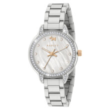 RADLEY Womens Stainless Steel Mother of Pearl Stone Set Bezel Bracelet Watch