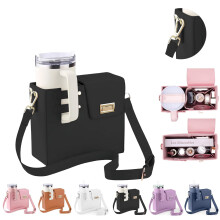 Sacoche de rangement portable pour gourde, bandoulière, résistante à l'usure, compatible avec les gourdes Stanley de 1,2 L (40 oz).