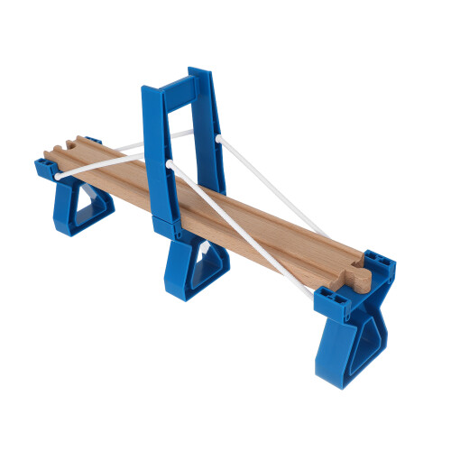 3Pcs Blue Wood Plastic Toy Train Bridge Connector for Track Sets 1