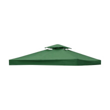 10x10 FT Gazebo Replacement Canopy – Waterproof 2-Tier UV-Resistant Polyester Top with Air Vent, Compatible with Most Pop-Up Tents & Patio Shelters