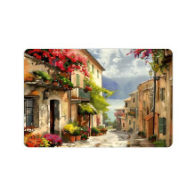 Tapete de entrada com flores para casa - Tapete resistente ao calor e antiderrapante para uso interno e externo, 61 x 40 cm (24 x 16 polegadas)