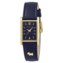 RADLEY Gold Plated Case Ink Navy Leather Strap Watch RY21900