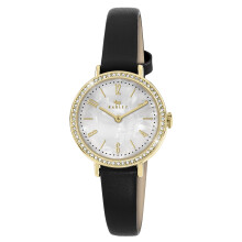 RADLEY Gold Plated Stone Set Case Black Leather Strap Watch RY21912A