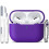 Μωβ θήκη σιλικόνης για AirPods Pro2ης/1ης γενιάς με κιτ καθαρισμού και μπρελόκ – 1