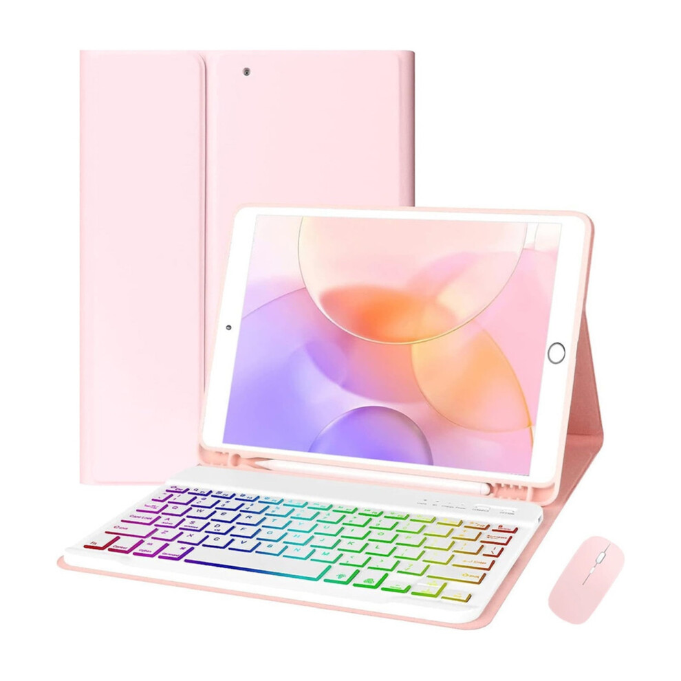 Illuminated Keyboard Case And Mouse Combo Compatible With Ipad 9.7 (6Th/5Th Gen) & Compatible With Ipad Air 2 - Perfect For Work And Play 9485826456681