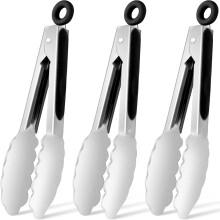 Stainless Steel Kitchen Tongs Set – 9" & 12"