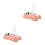 2Ensembles Gamelle Double Pour Chat Rose Acier 8