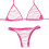 Costume da bagno bikini da donna, due pezzi sexy 7