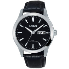 Lorus Watches Unisex Analogue Watch with Black Dial Analogue Display - RXN27DX9