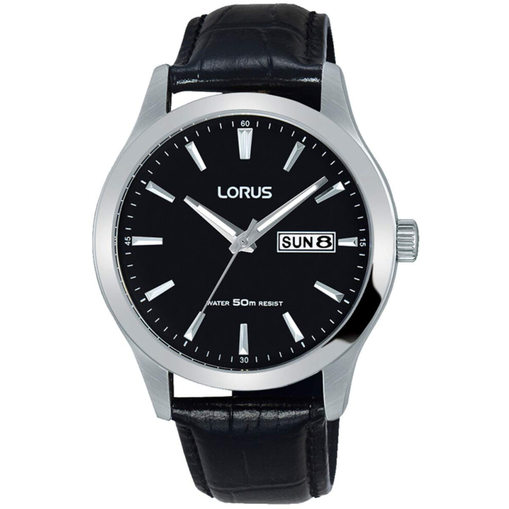 Lorus Watches Unisex Analogue Watch With Dial Analogue Display - Rxn27dx9 Black