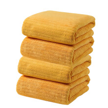 Set van 4 extra grote fluwelen badhanddoeken 75x35cm, superabsorberende, sneldrogende, zachte, dikke, gestreepte strandhanddoeken voor volwassenen