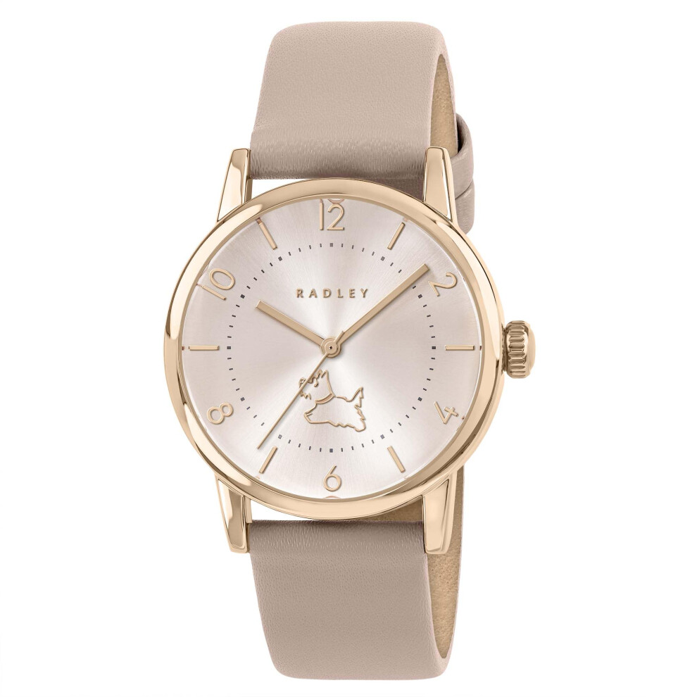 Radley Rose Gold Plated Case Pink Leather Strap Watch Ry21942a Pink,Gold