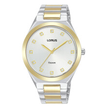 Lorus RG202WX9 Women's Analogue Quartz Watch with Metal Strap, Gold Silver, Bracelet